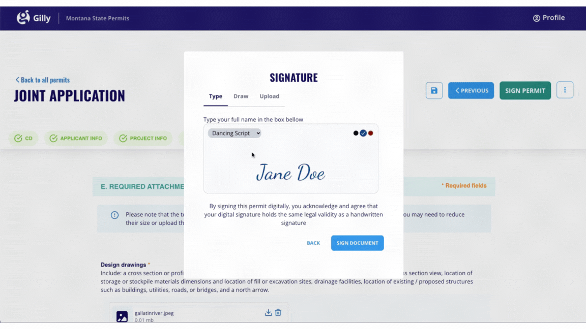 INTEGRATED ELECTRONIC SIGNATURES